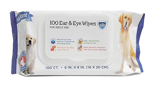 100 Ear and Eye Wipes